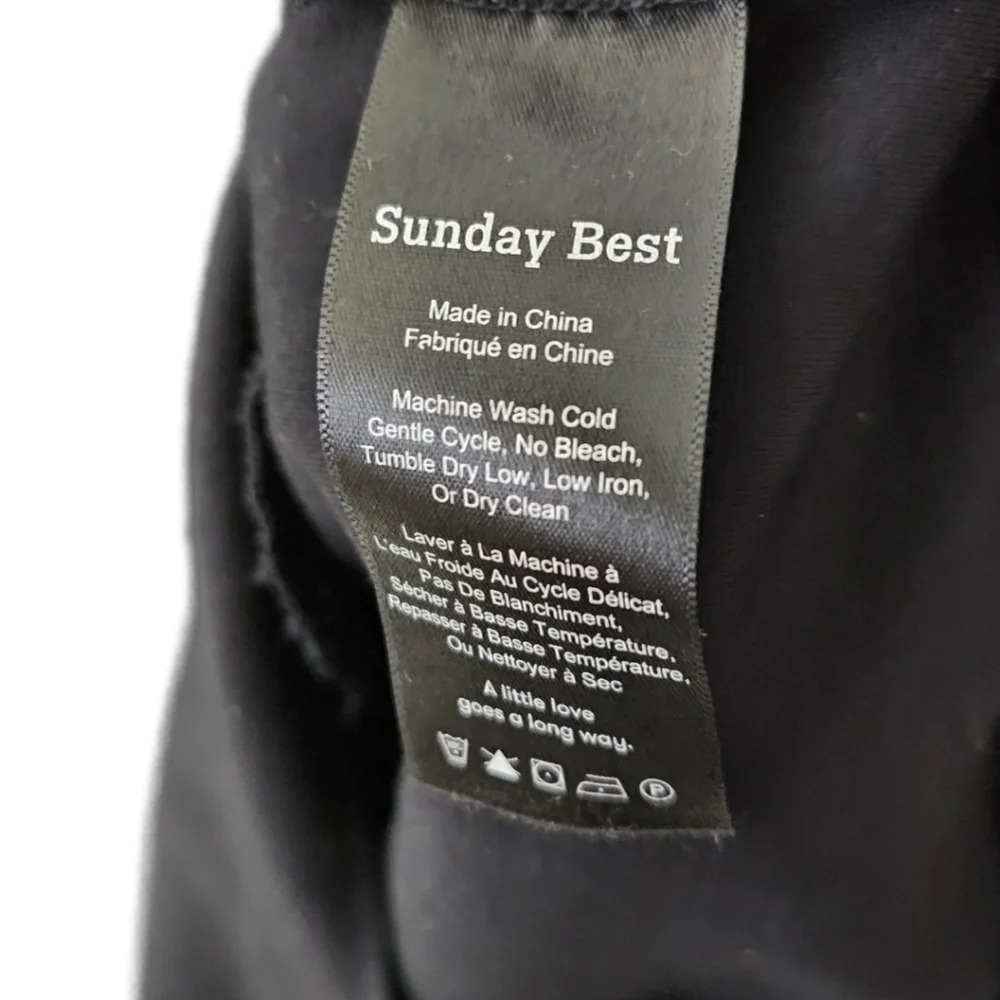 Sunday Best Aritzia Eliza Long Sleeve Ponte Ruffle Dress - Picture 9 of 11